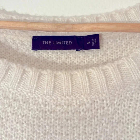 The Limited Rhinestone Shoulder Accent Crew Neck Sweater - Picture 3 of 5